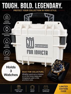 Limited Edition Invicta White Protective Carry Case (watch not included)